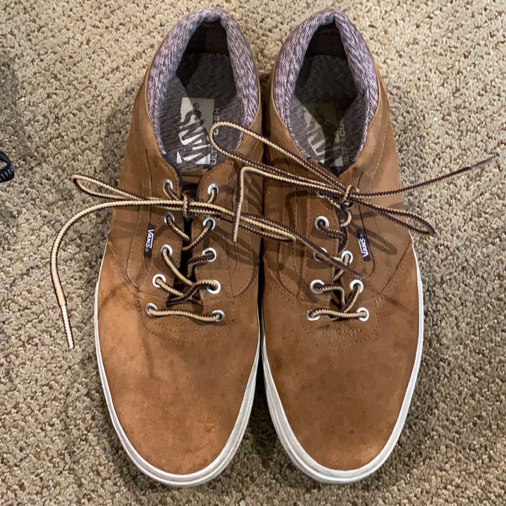 Men Brown Suede Shoes